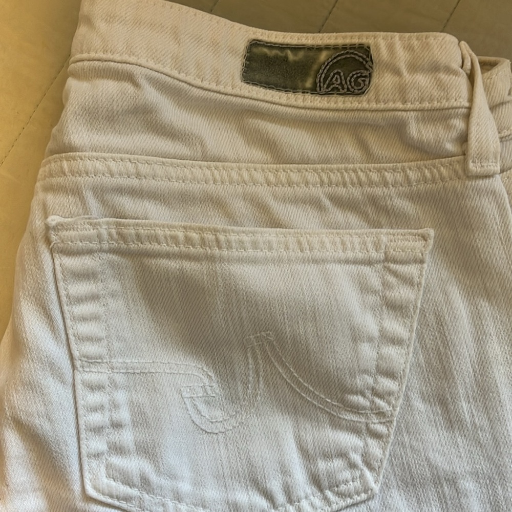 AG the Angelina Petite Boot Cut White Jeans 27T - Picture 2 of 9